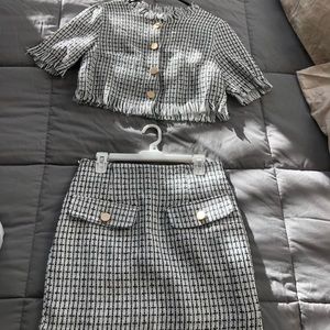Tweed Shein suit set